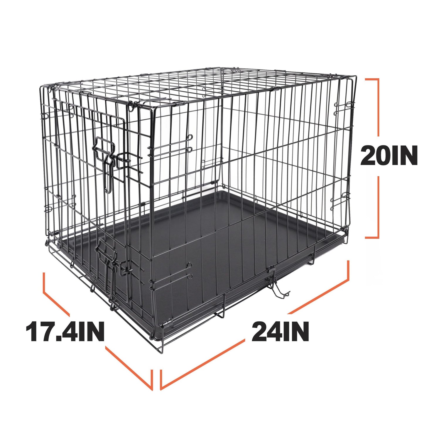 Pet Kennel With Divider, 24in