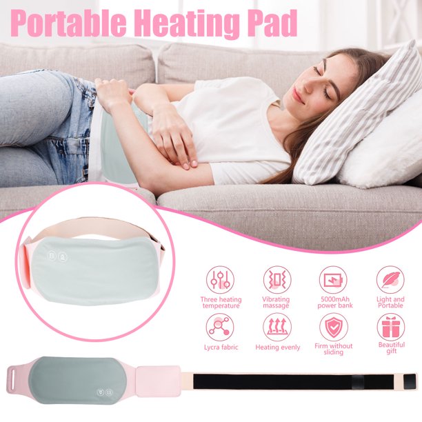 3 Level Portable Menstrual Heating Pad,USB Electric Waist Belt w/ 3 Temperature