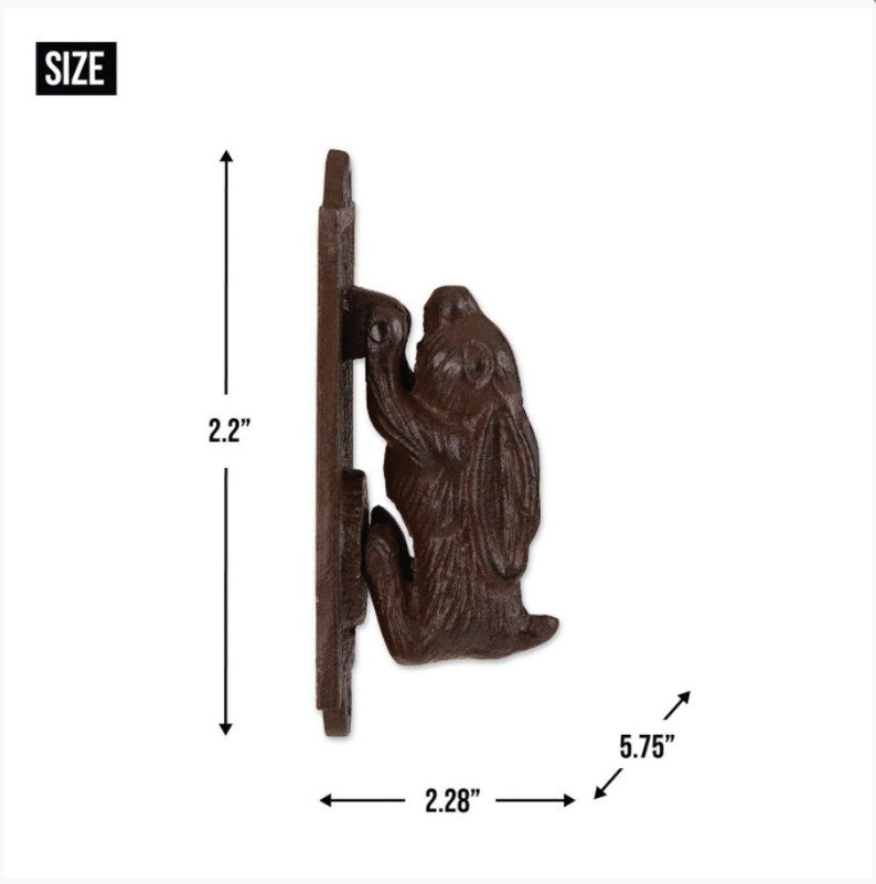 Rustic Rabbit Design Door Knocker In Durable Cast Iron