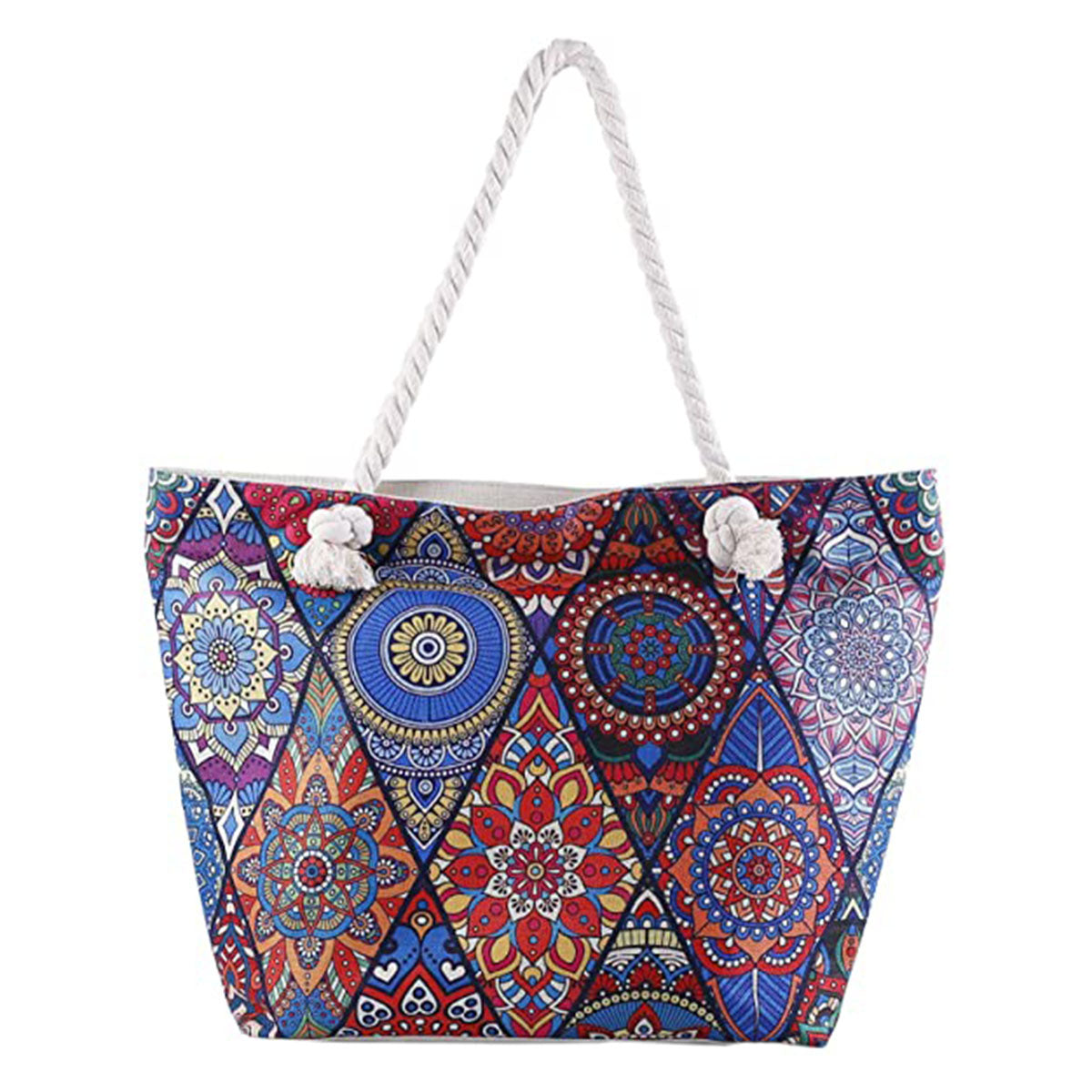 Extra Large Beach Bags Totes for Women Waterproof Sandproof-Mandala