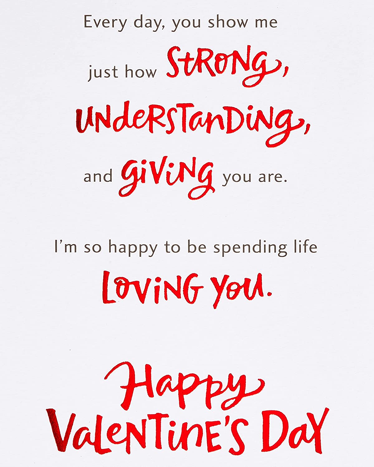 Romantic Valentine's Day Card for Him (Spending Life Loving You)