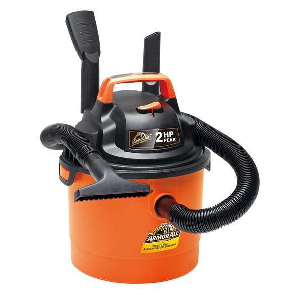 2.5 Gallon Portable Wall Mountable Wet/Dry Utility Vacuum, Orange