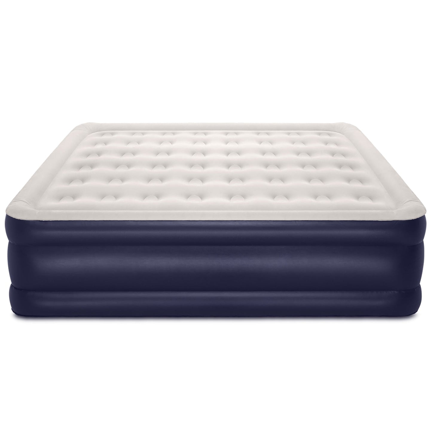 20" King Size Air Mattress with Built-in-Pump, Dark Blue