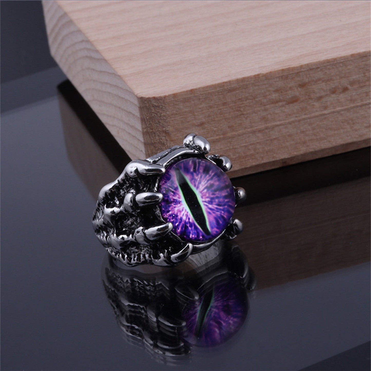 Stainless Steel Punk Devil Skull Ring for Men/Women