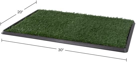 Large Artificial Grass Pee Pads w/ Tray Set of 3 Pads