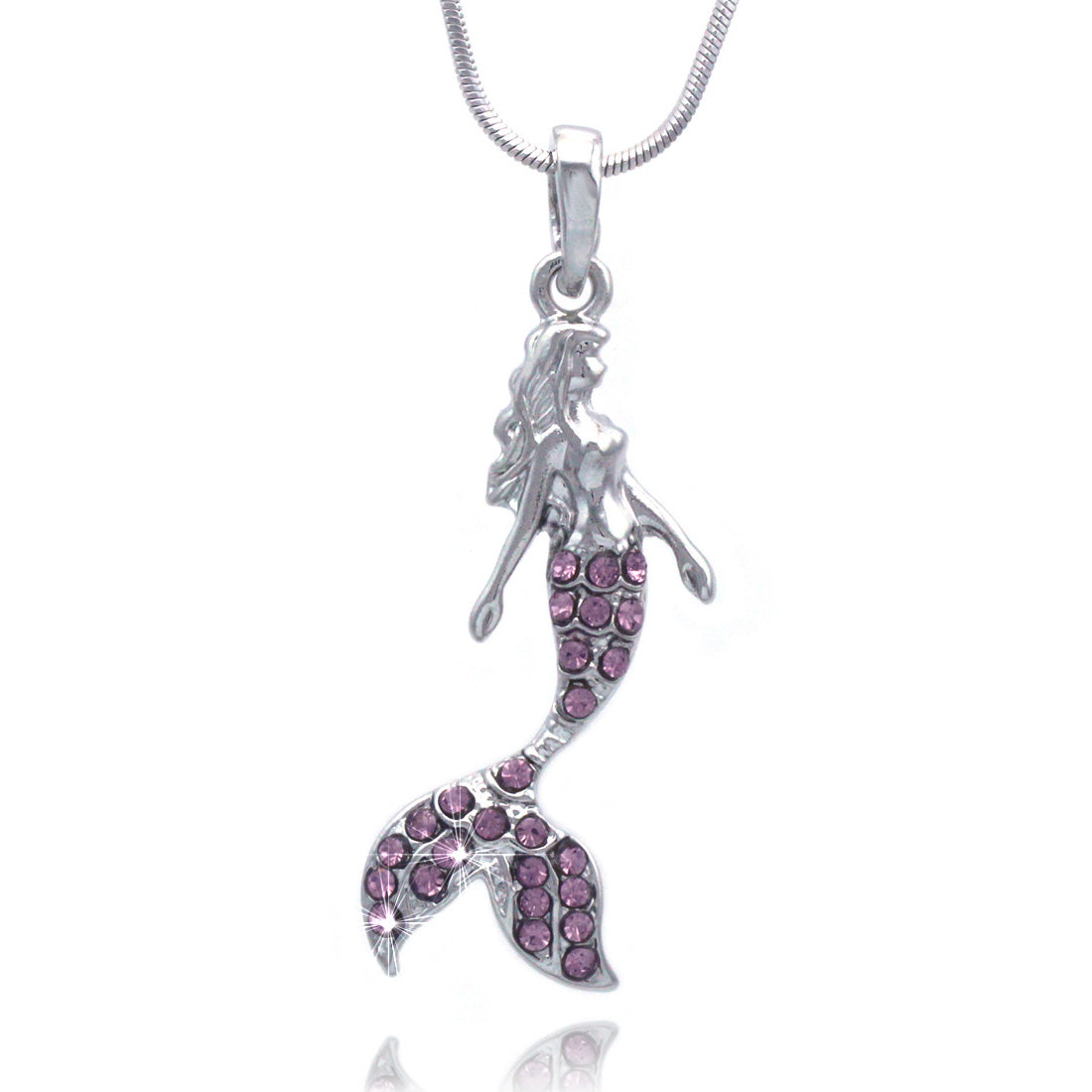 Fairytale Mermaid Pendant Necklace for Women