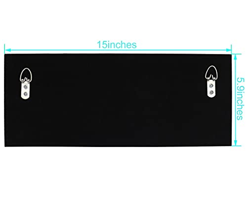 Crush Diamond Mirrored Plaque Sign for Wall Decor & Key Holder