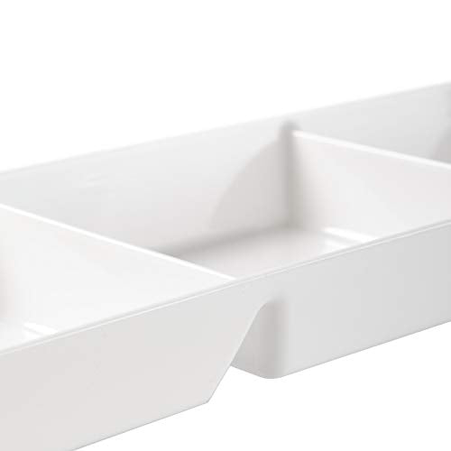 Plastic 34 -Section Serving Tray- White