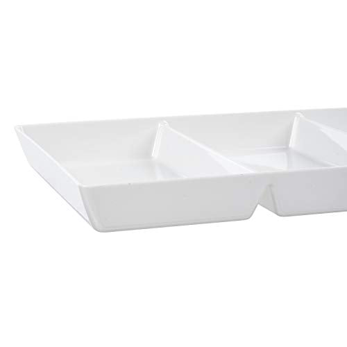 Plastic 34 -Section Serving Tray- White