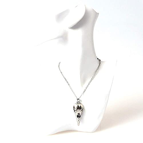 Punk Hip Hop Metal Crow Skull Necklace. For Men/Women