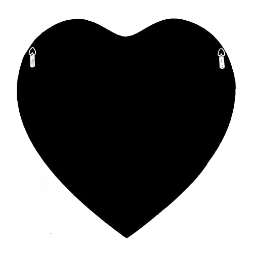 Crystal Crush Diamond Heart Shaped Silver Mirror