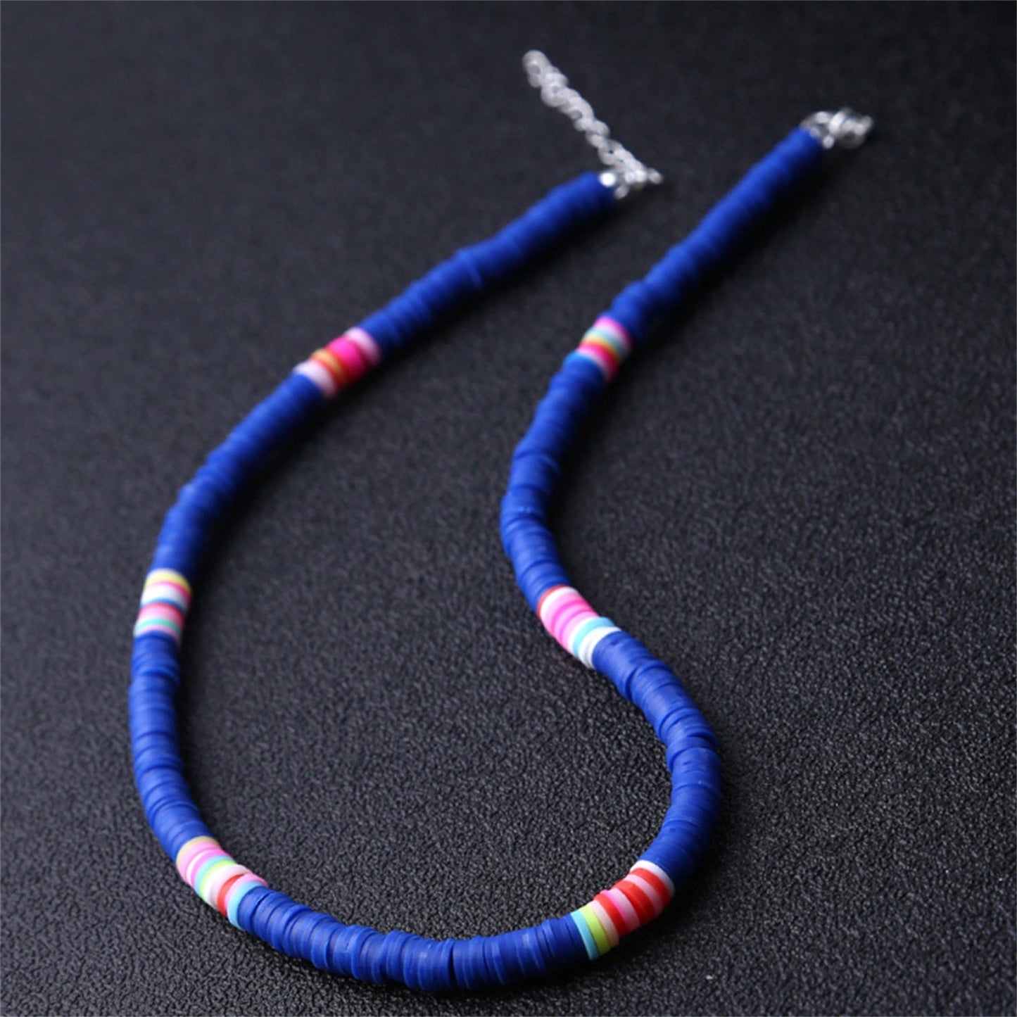 Polymer Summer Colorful Clay Choker Necklace For Men/ Women