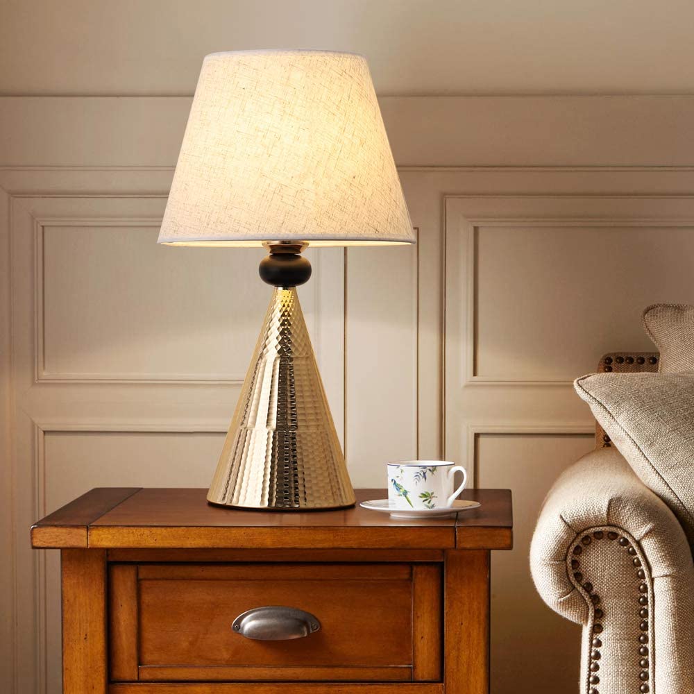 Set of 2 Gold Vintage Table Lamps,