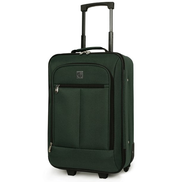 Pilot Case 18" Softside Carry-on Luggage, Gree