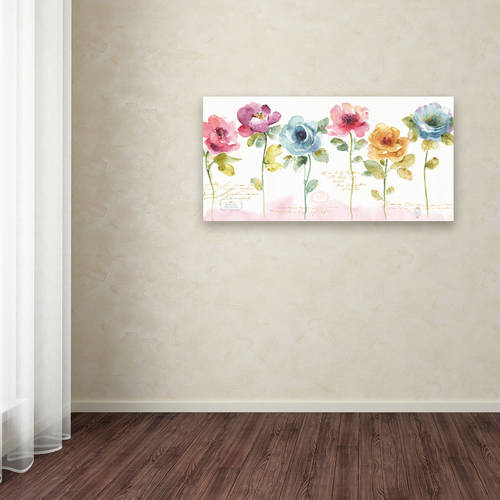 "Rainbow Seeds Loose Floral V" Canvas Art Home Decoration