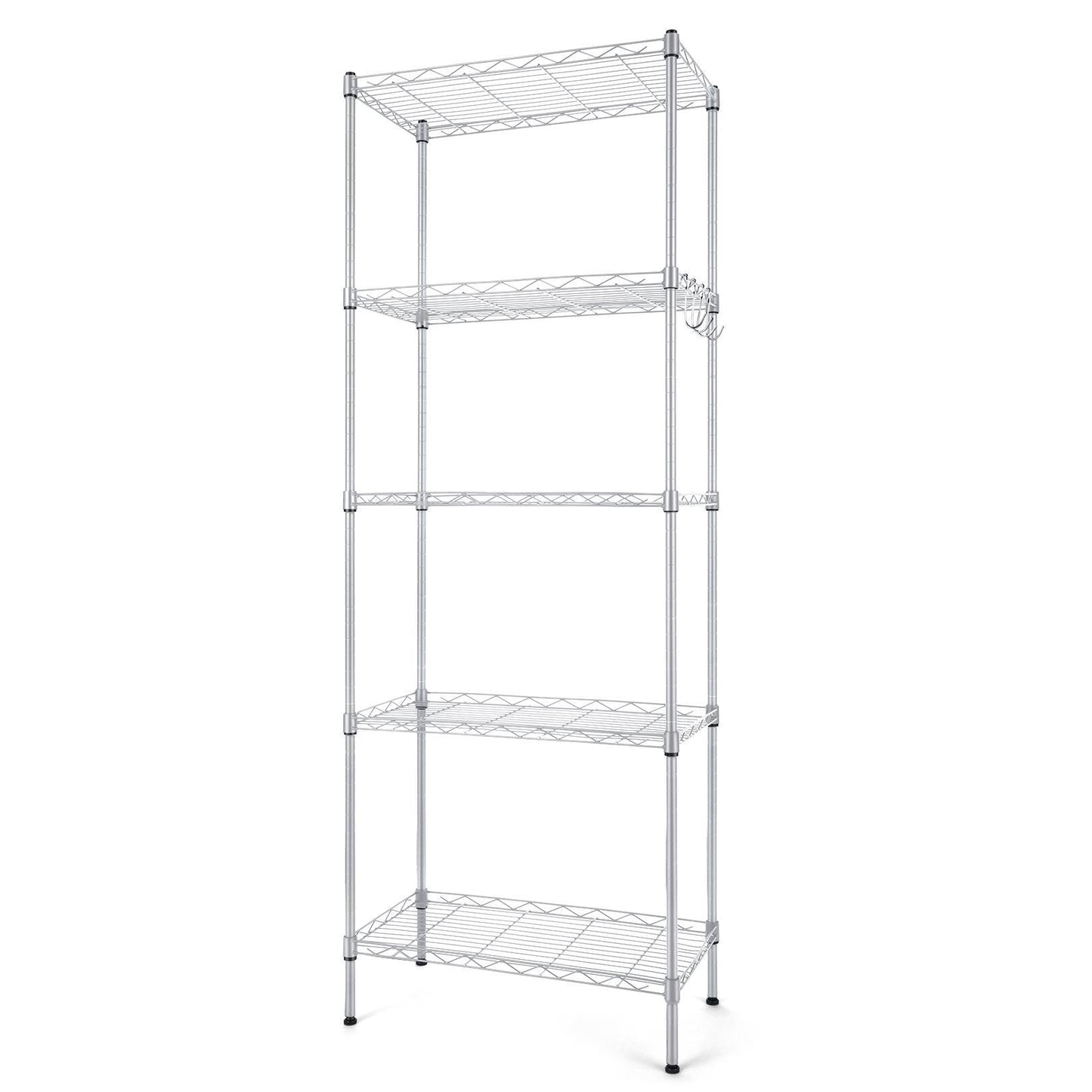 5 Tier Wire Shelving Metal Storage Rack