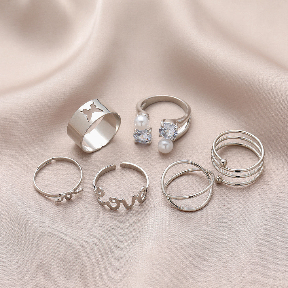 6Pcs Knuckle Rings Set for Women