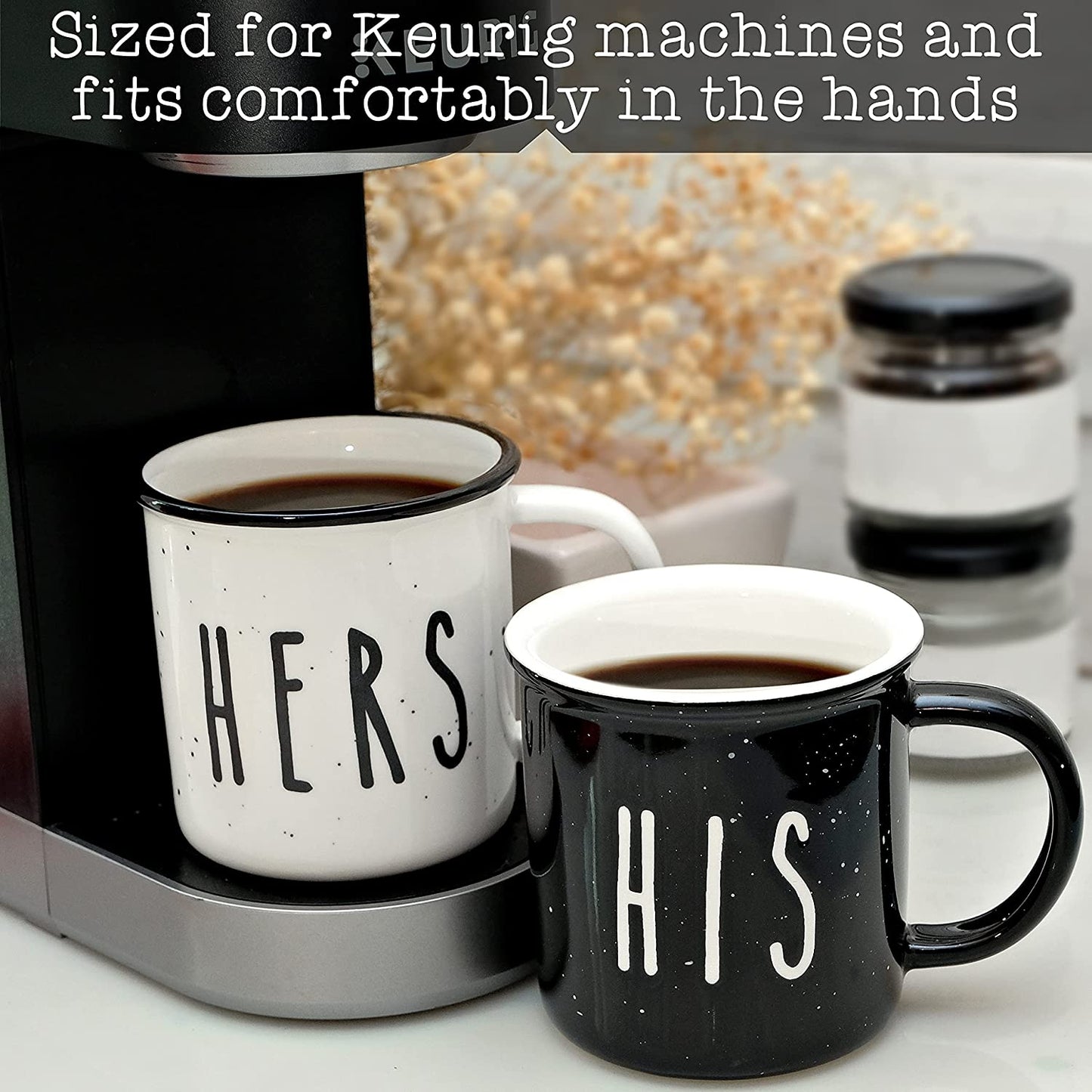 Cute Matching His And Hers Mugs Set Of 2 Coffee Mugs Best for Valentines Day Gift