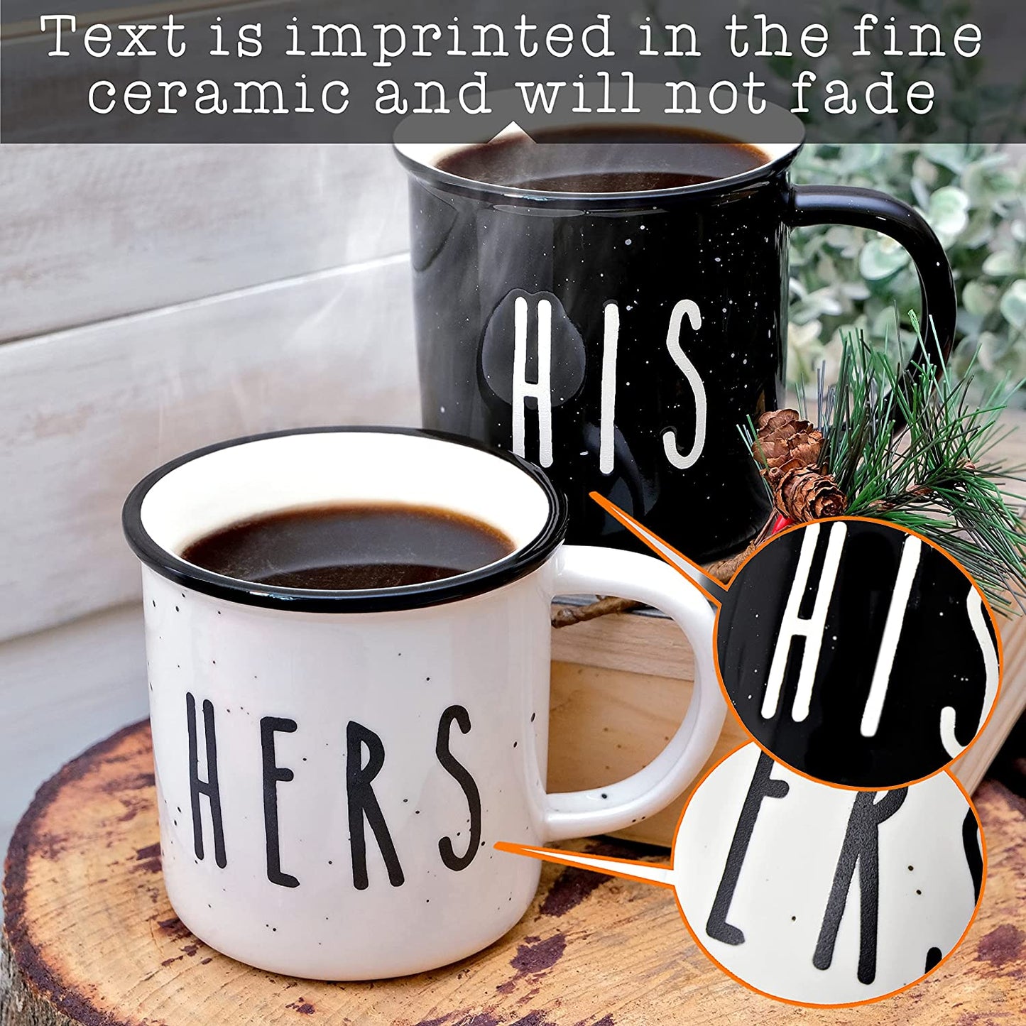 Cute Matching His And Hers Mugs Set Of 2 Coffee Mugs Best for Valentines Day Gift