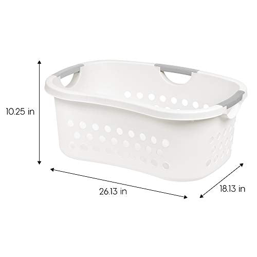 Comfort Carry Laundry Basket, White