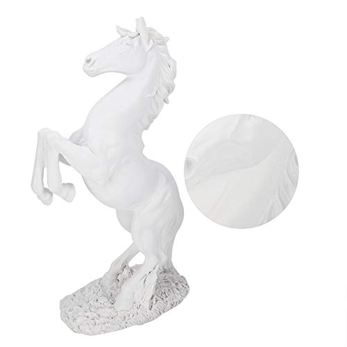 Standing Horse Statue Engraved Horse Sculpture Decorative Art Figurine - 12inch