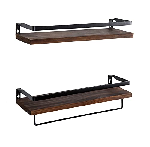 Set of 2 -Floating Storage Shelves Wall Mounted