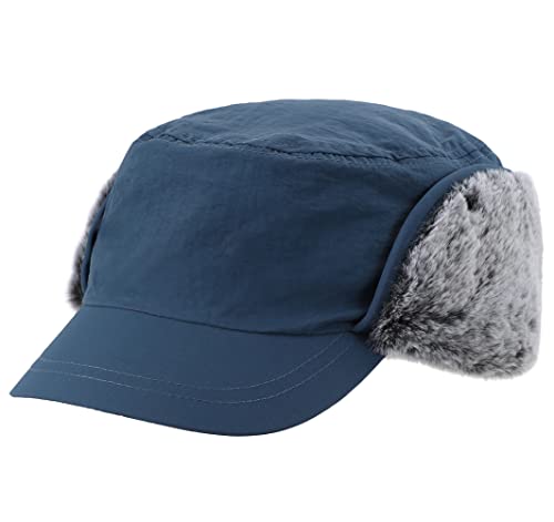 Unisex Winter Hat w/ Brim & Warm Earflaps