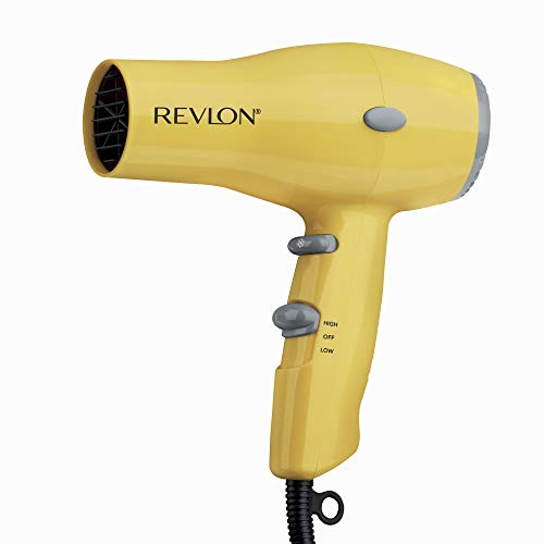 REVLON 1875W Lightweight + Compact Travel Hair Dryer, Black