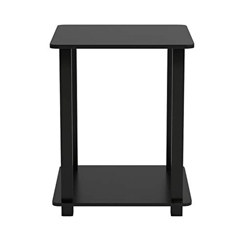 Simplistic End Table, Espresso/Black