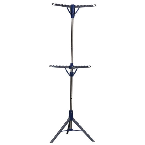 Portable 2-Tier Clothes Drying Rack Tri-pod