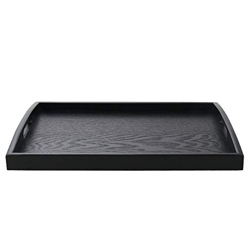 Black Serving Tray with Handle