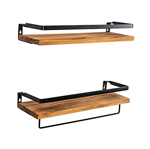 Set of 2 -Floating Storage Shelves Wall Mounted