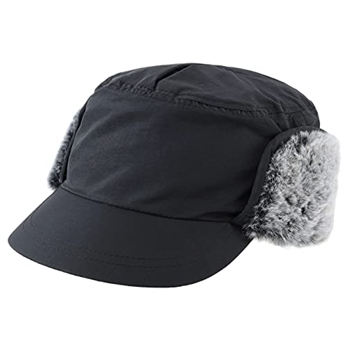 Unisex Winter Hat w/ Brim & Warm Earflaps