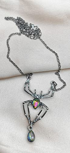 Halloween Vintage Gothic Spider Necklace for Women