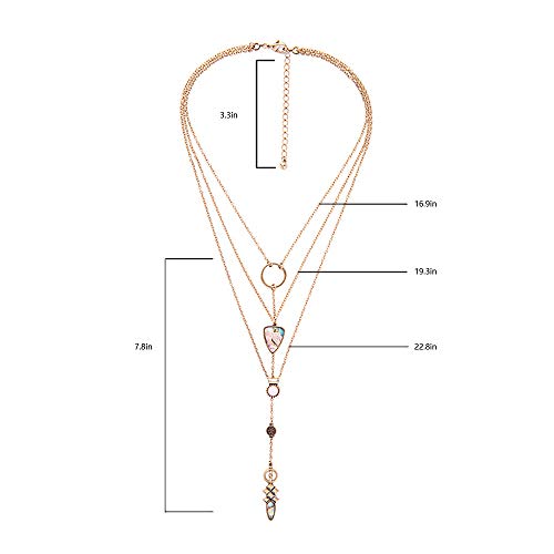 Exquisite Sequins Multilayer Pendant Necklace for Women