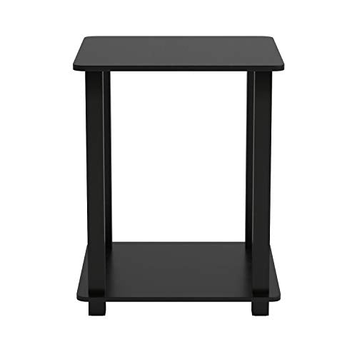 Simplistic End Table, Espresso/Black