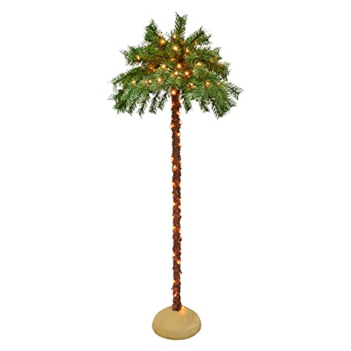 Christmas Pre-Lit Artificial Palm Tree with 150 UL-Listed Clear Lights