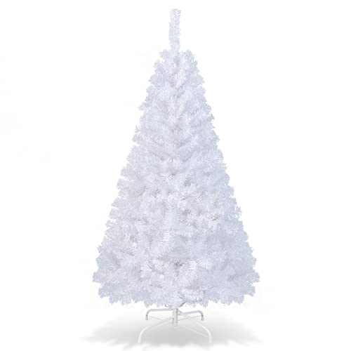 5Ft-Artificial-PVC-Christmas-Tree-W-Stand-Holiday-Season-Indoor-Outdoor-White