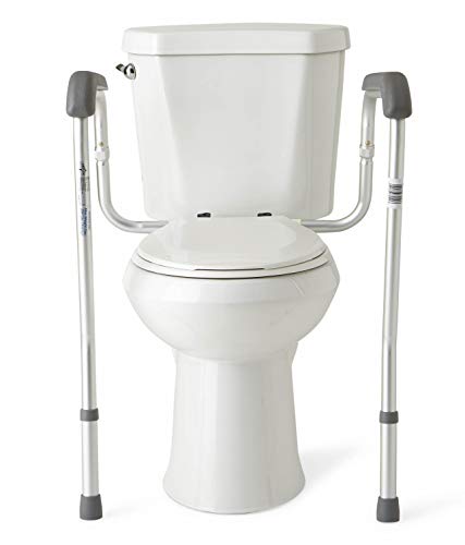 Safety Frame for Toilet with Easy Installation, Height Adjustable Legs, Bathroom Safety