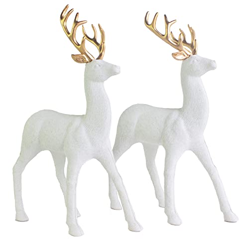 2 Pcs Glitter Reindeer Christmas Decoration