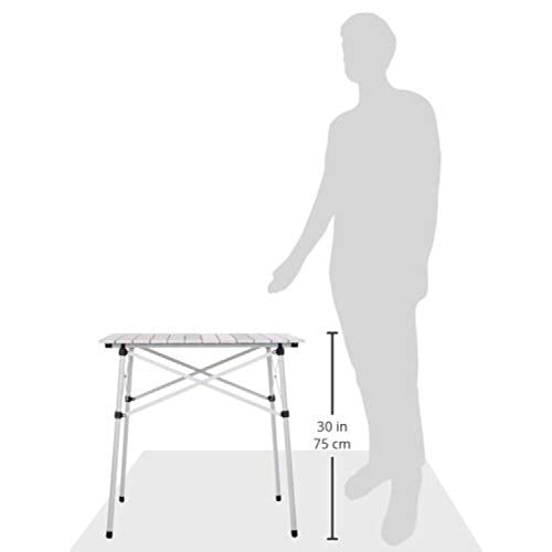 Ultra Compact Folding Aluminum Camping Table, White