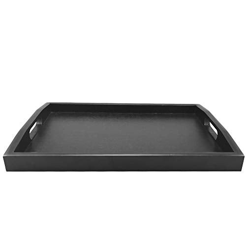 Black Serving Tray with Handle