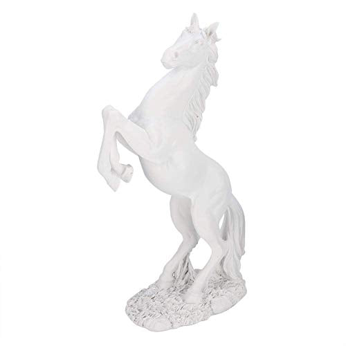 Standing Horse Statue Engraved Horse Sculpture Decorative Art Figurine - 12inch