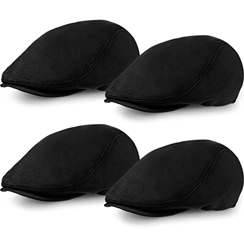 4 Pieces Men's Flat Cap Ivy Newsboy Hat