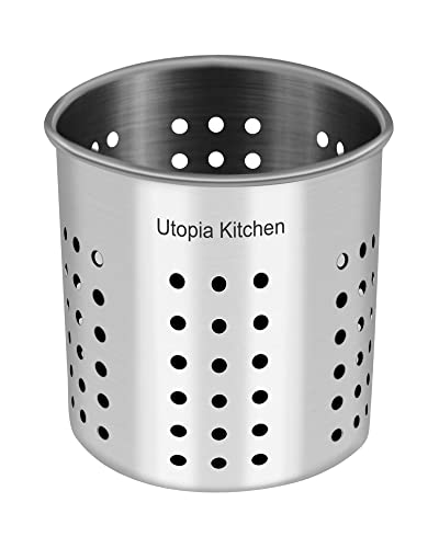 Stainless Steel Cooking Utensil Holder 5 x 5.3 Inches