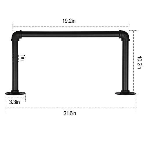 Industrial Pipe Clothes Rack 21.6” Set of 2,