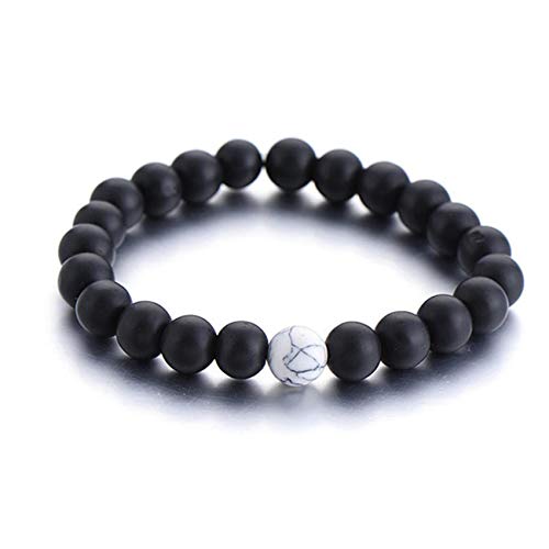 Men Women Lava Bracelet Beads Bracelet Bangle Stretch Stone Beads Bracelets Friendship Couples Gifts,