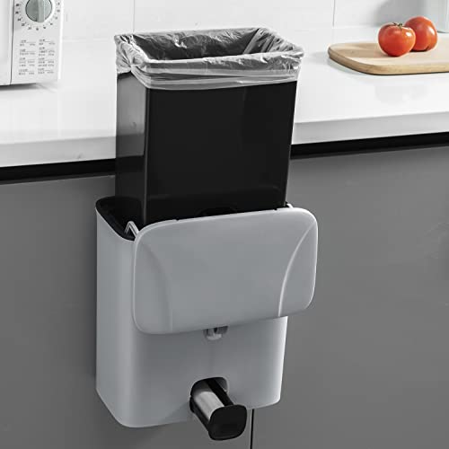 Compost Bin w/ Inner Barrel for Counter Top or Under Sink,10 Liter Trash Bin w/ Lid