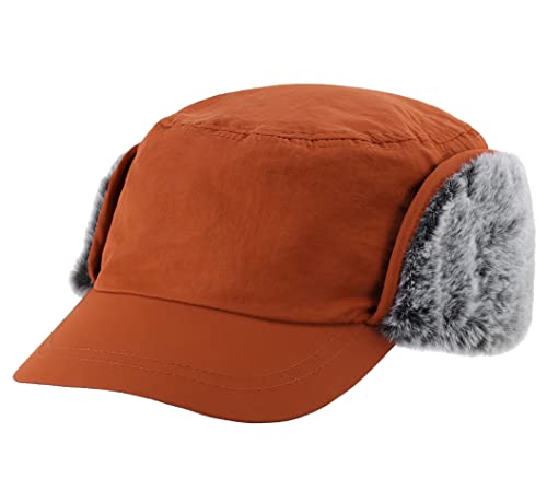 Unisex Winter Hat w/ Brim & Warm Earflaps