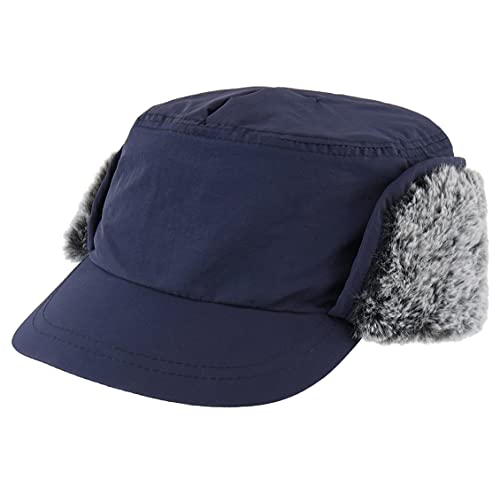 Unisex Winter Hat w/ Brim & Warm Earflaps